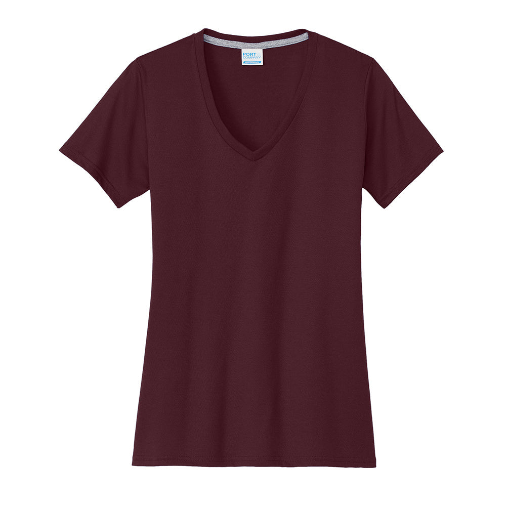 Port & Company LPC381V Women's Performance Blend V-Neck T-Shirt