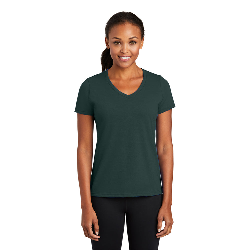 Port & Company LPC381V Women's Performance Blend V-Neck T-Shirt