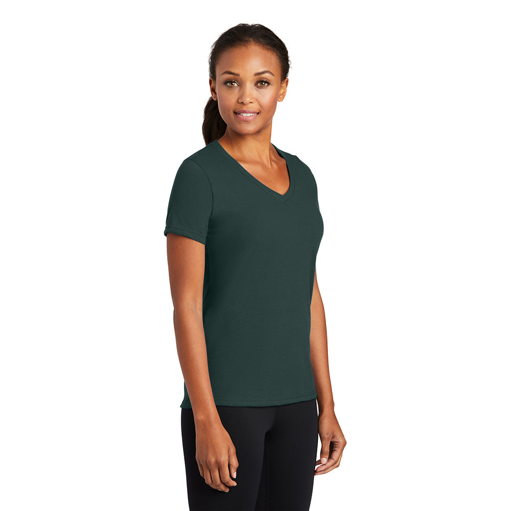 Port & Company LPC381V Women's Performance Blend V-Neck T-Shirt