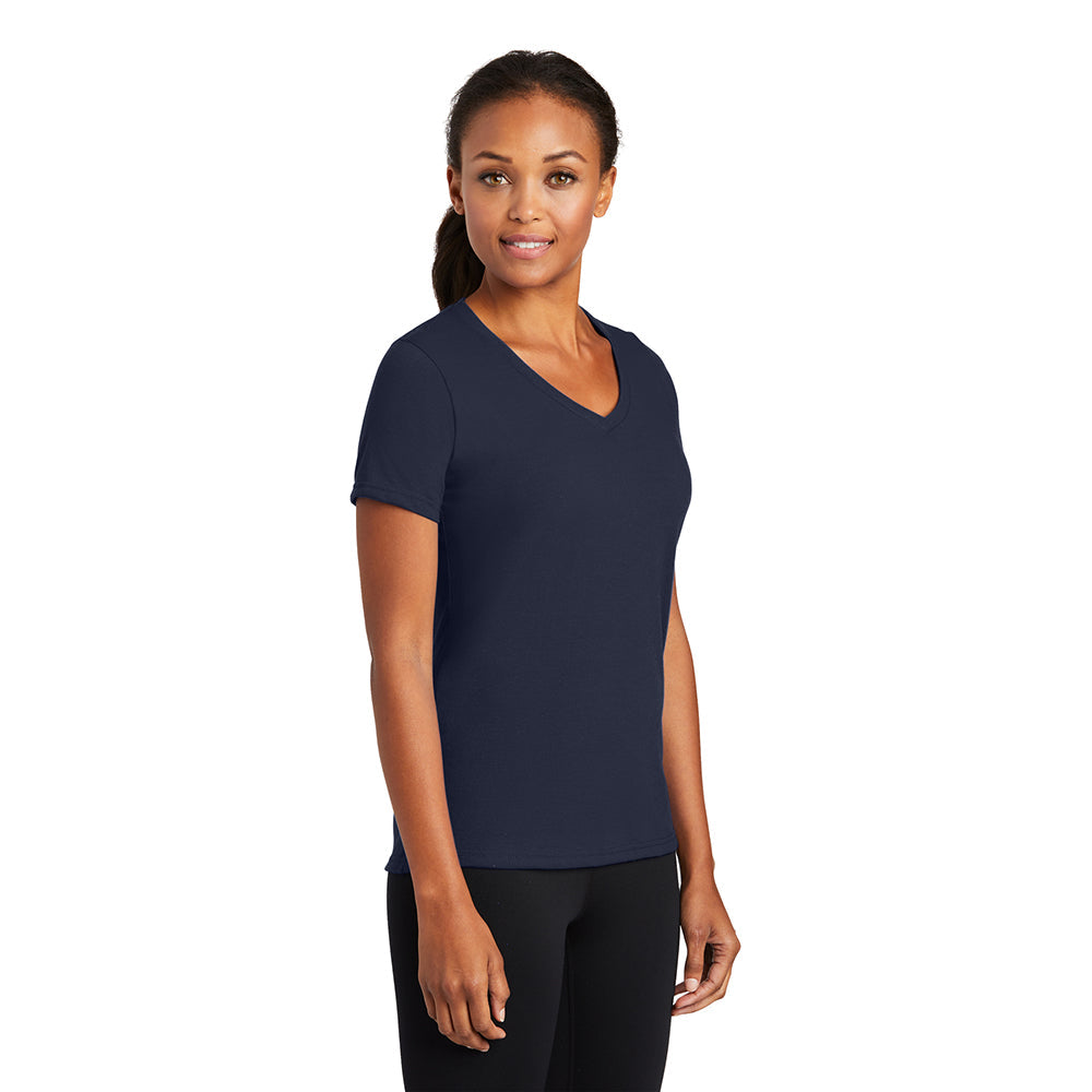 Port & Company LPC381V Women's Performance Blend V-Neck T-Shirt