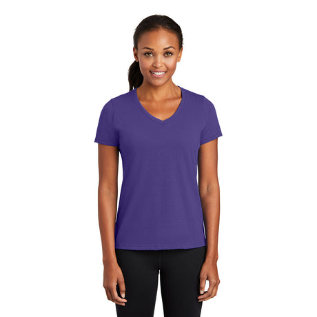 Port & Company LPC381V Women's Performance Blend V-Neck T-Shirt