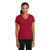 Port & Company LPC381V Women's Performance Blend V-Neck T-Shirt