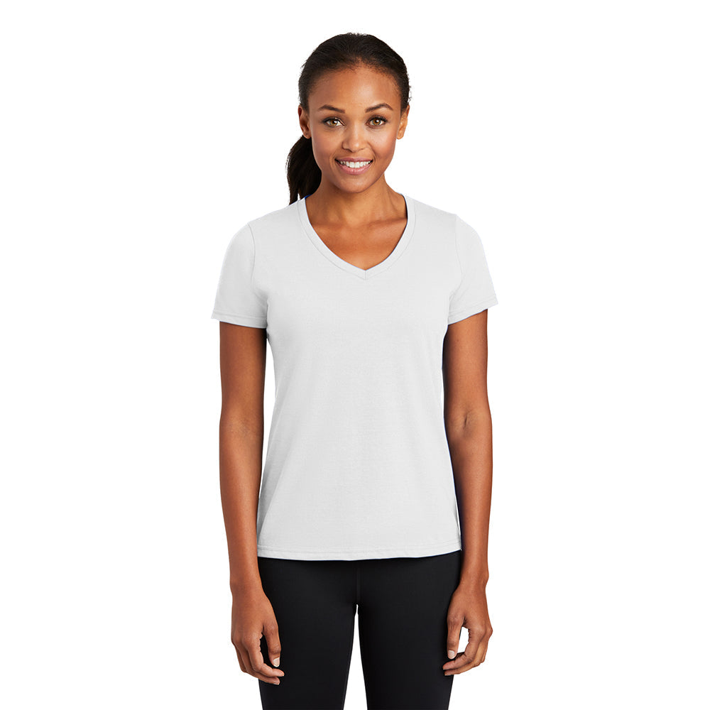 Port & Company LPC381V Women's Performance Blend V-Neck T-Shirt