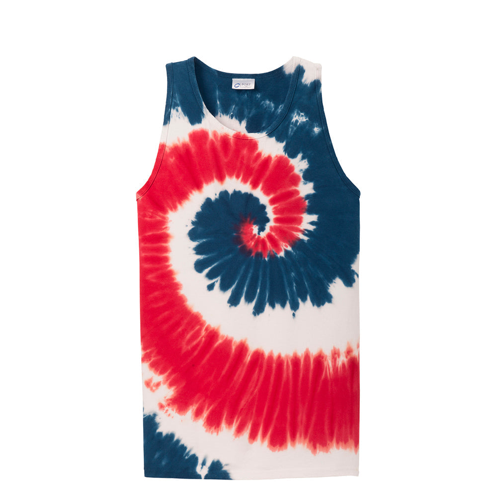 Port & Company PC147TT 100% Cotton Spiral Tie-Dye Tank Top