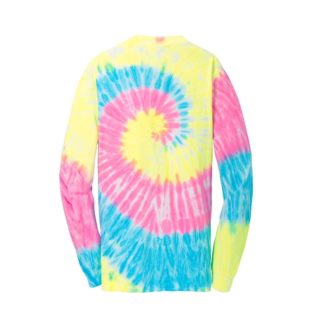 Port & Company PC147LS 100% Cotton Spiral Tie-Dye Long Sleeve T-Shirt