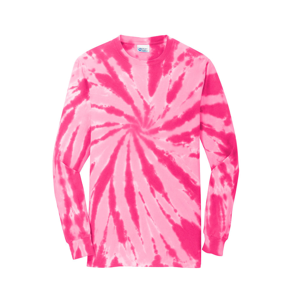 Port & Company PC147LS 100% Cotton Spiral Tie-Dye Long Sleeve T-Shirt