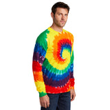 Port & Company PC147LS 100% Cotton Spiral Tie-Dye Long Sleeve T-Shirt