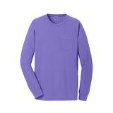 Port & Company PC099LSP Beach Wash® Ring Spun Long Sleeve Pocket Tee