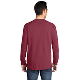 Port & Company PC099LSP Beach Wash® Ring Spun Long Sleeve Pocket Tee