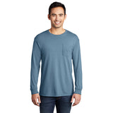 Port & Company PC099LSP Beach Wash® Ring Spun Long Sleeve Pocket Tee