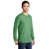 Port & Company PC099LSP Beach Wash® Ring Spun Long Sleeve Pocket Tee