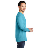 Port & Company PC099LSP Beach Wash® Ring Spun Long Sleeve Pocket Tee