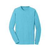 Port & Company PC099LSP Beach Wash® Ring Spun Long Sleeve Pocket Tee