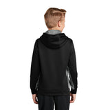 Sport-Tek YST239 Youth Sport-Wick CamoHex Fleece Colorblock Pullover