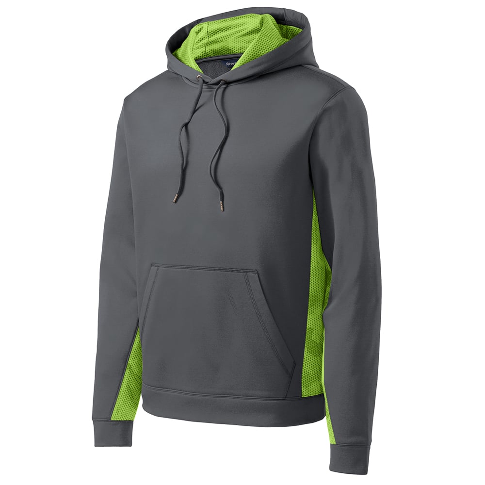 Sport-Tek YST239 Youth Sport-Wick CamoHex Fleece Colorblock Pullover