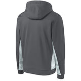 Sport-Tek YST239 Youth Sport-Wick CamoHex Fleece Colorblock Pullover