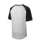 Sport-Tek T201 Colorblock Raglan 3/4 Short Sleeve Jersey