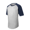 Sport-Tek T201 Colorblock Raglan 3/4 Short Sleeve Jersey