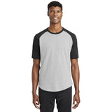 Sport-Tek T201 Colorblock Raglan 3/4 Short Sleeve Jersey