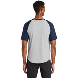 Sport-Tek T201 Colorblock Raglan 3/4 Short Sleeve Jersey