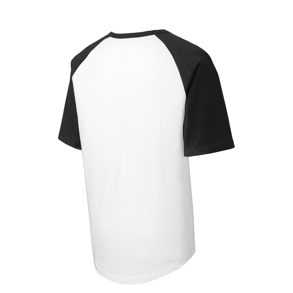 Sport-Tek T201 Colorblock Raglan 3/4 Short Sleeve Jersey