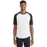 Sport-Tek T201 Colorblock Raglan 3/4 Short Sleeve Jersey