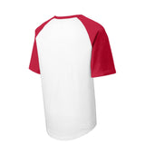 Sport-Tek T201 Colorblock Raglan 3/4 Short Sleeve Jersey