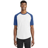 Sport-Tek T201 Colorblock Raglan 3/4 Short Sleeve Jersey