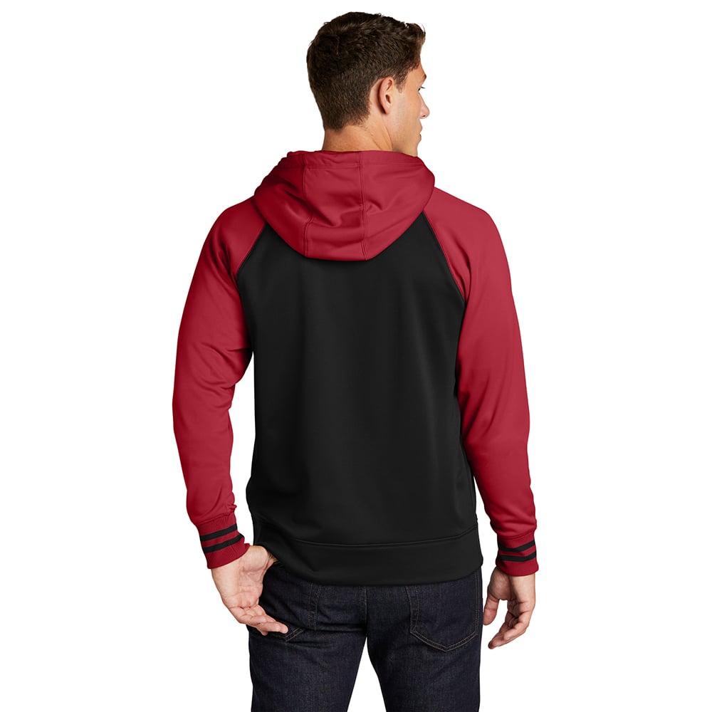 Sport-Tek ST236 Sport-Wick Colorblock Full-Zip Fleece Hooded Jacket