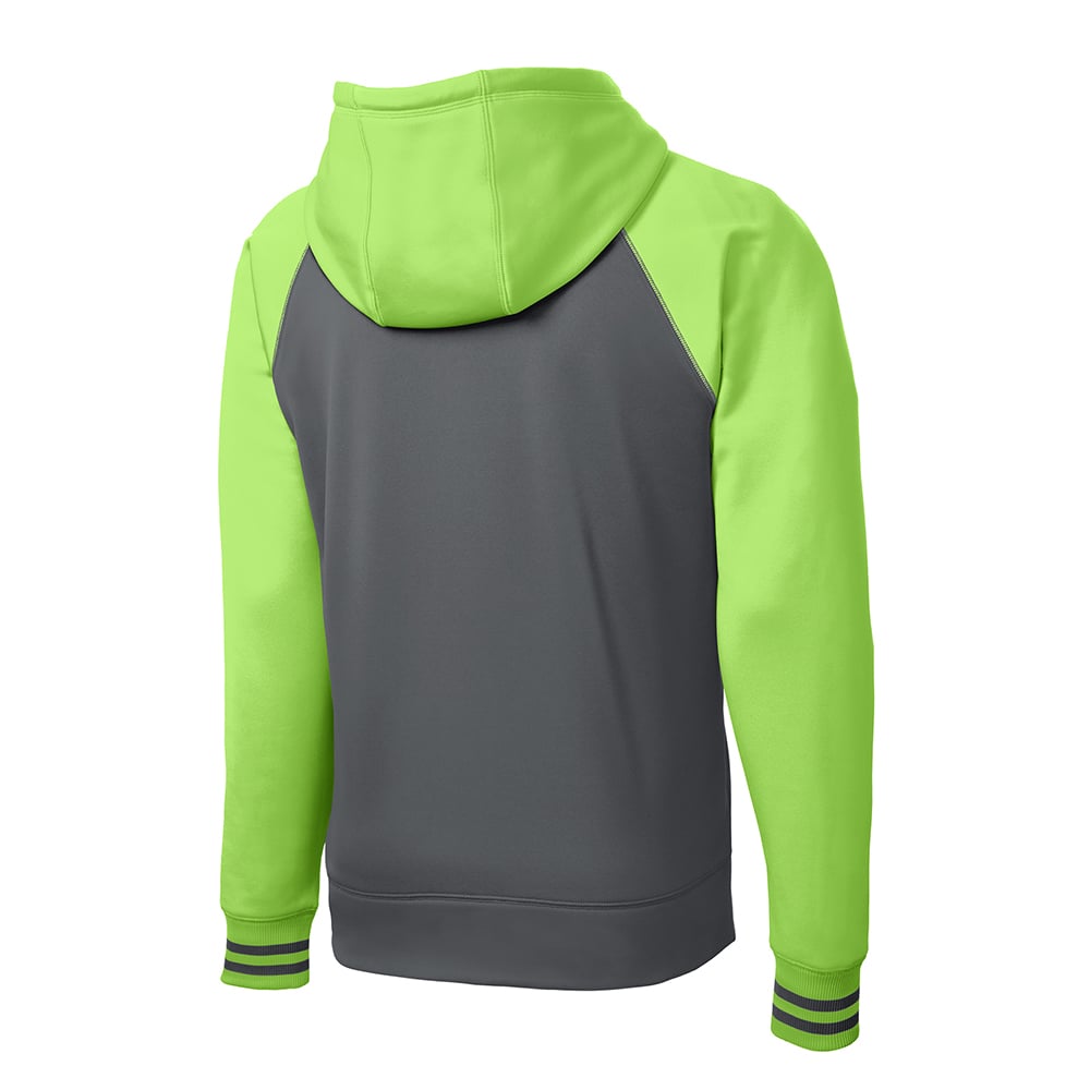 Sport-Tek ST236 Sport-Wick Colorblock Full-Zip Fleece Hooded Jacket