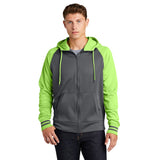 Sport-Tek ST236 Sport-Wick Colorblock Full-Zip Fleece Hooded Jacket