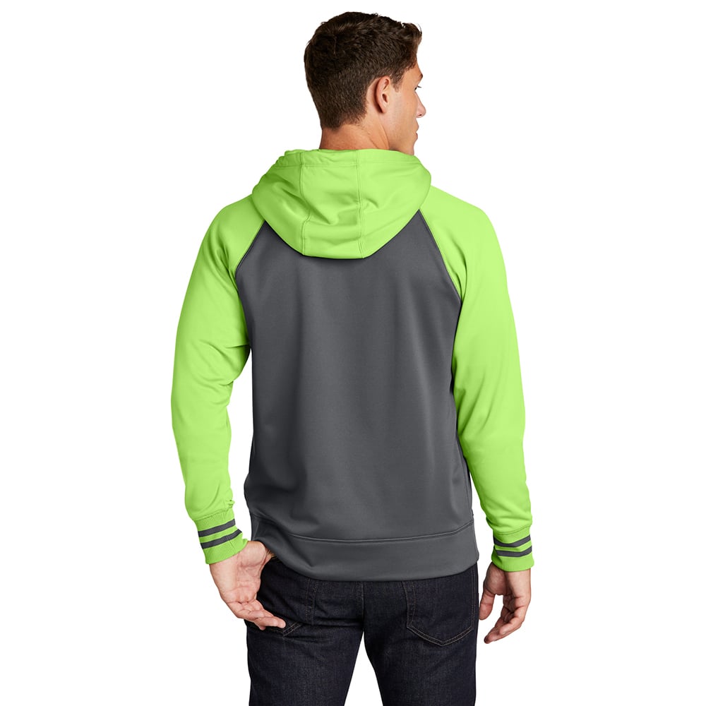 Sport-Tek ST236 Sport-Wick Colorblock Full-Zip Fleece Hooded Jacket