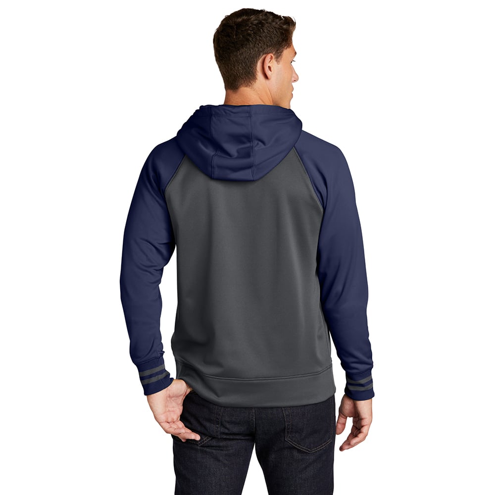 Sport-Tek ST236 Sport-Wick Colorblock Full-Zip Fleece Hooded Jacket