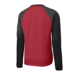 Sport-Tek YST242 Youth Sport-Wick Raglan Colorblock Fleece Crewneck