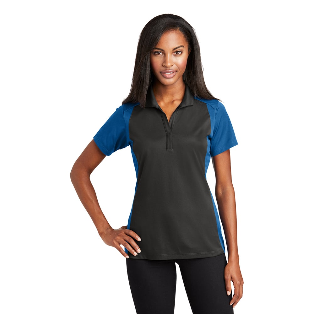 Sport-Tek LST652 Sport-Wick Women's Colorblock Micropique Polo