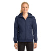 Sport-Tek LST53 Women's Embossed Wind Jacket with Reflective Details