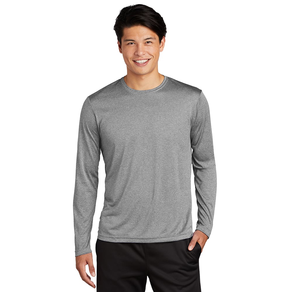 Sport-Tek ST360LS Heather Contender Long Sleeve Crew Neck Tee