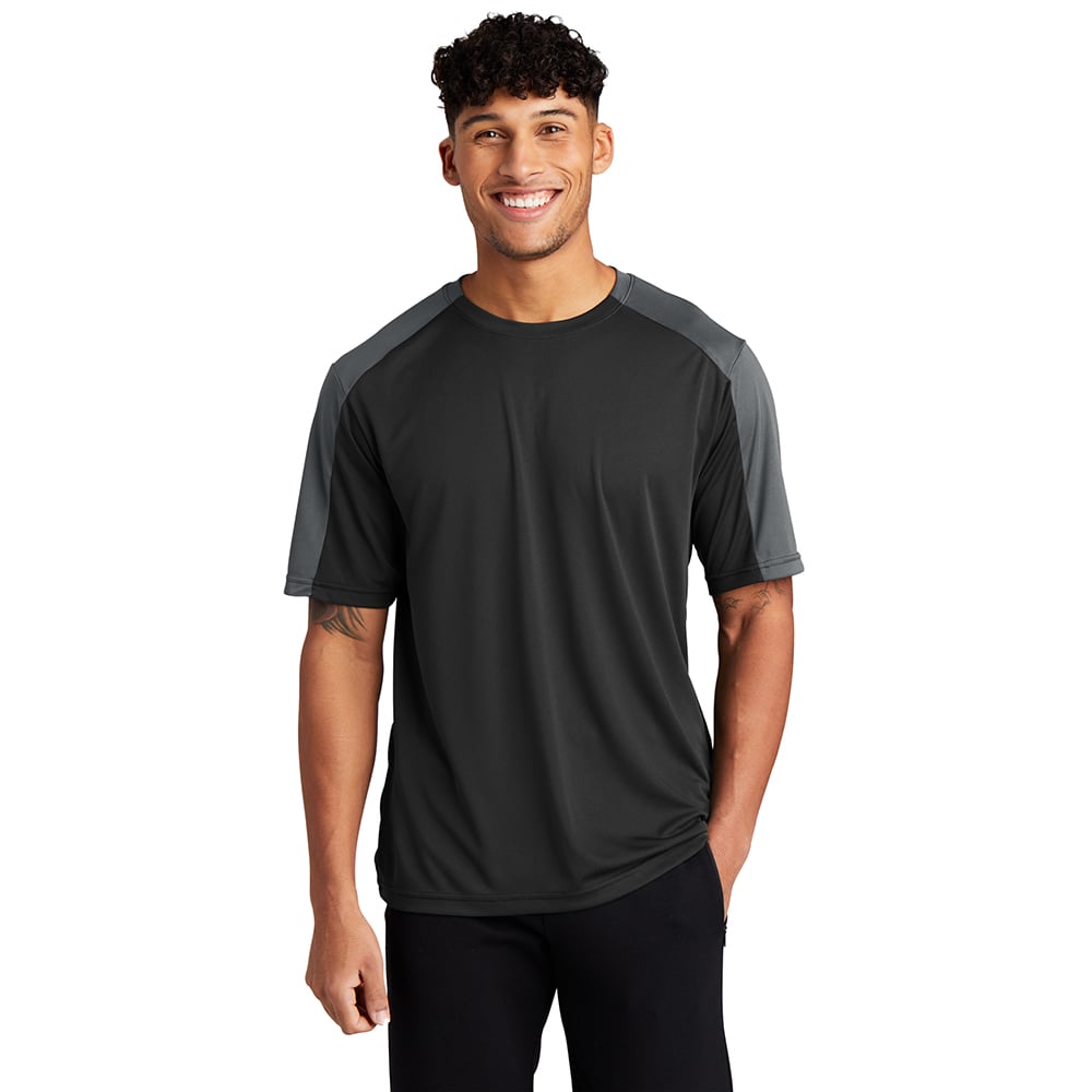 Sport-Tek ST354 PosiCharge Men's Contrast Sleeve Competitor T-Shirt