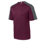 Sport-Tek ST354 PosiCharge Men's Contrast Sleeve Competitor T-Shirt