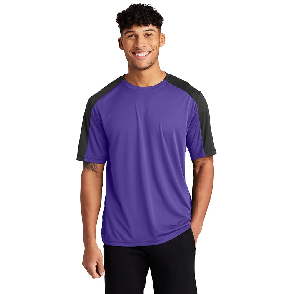 Sport-Tek ST354 PosiCharge Men's Contrast Sleeve Competitor T-Shirt