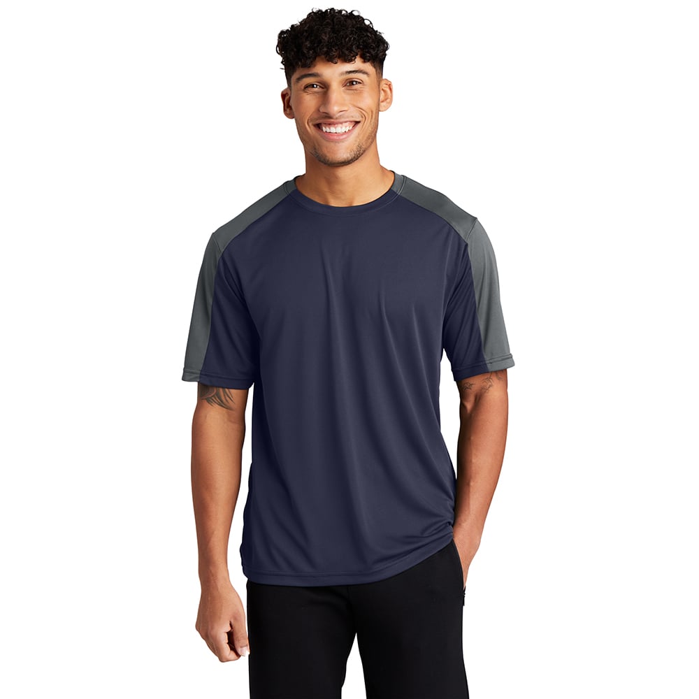 Sport-Tek ST354 PosiCharge Men's Contrast Sleeve Competitor T-Shirt