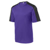 Sport-Tek YST354 Youth PosiCharge Competitor Sleeve-Blocked T-Shirt