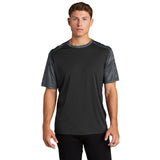 Sport-Tek ST371 CamoHex Two-Tone Crew Neck T-Shirt