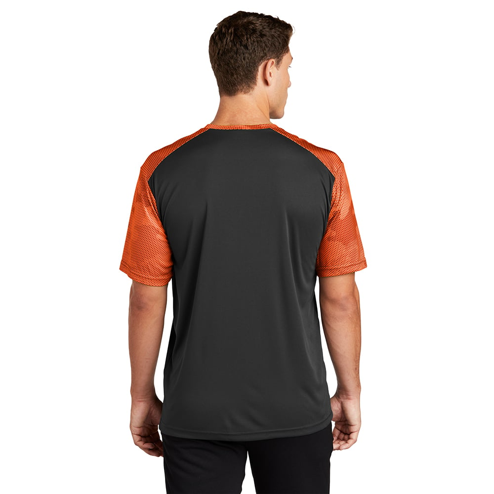 Sport-Tek ST371 CamoHex Two-Tone Crew Neck T-Shirt