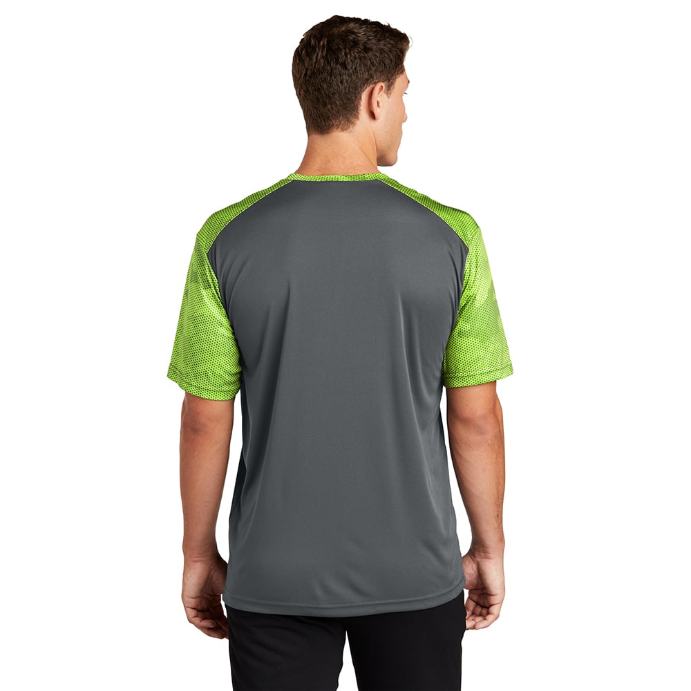 Sport-Tek ST371 CamoHex Two-Tone Crew Neck T-Shirt