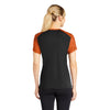 Sport-Tek LST371 Women's CamoHex Two-Tone V-Neck T-Shirt