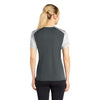Sport-Tek LST371 Women's CamoHex Two-Tone V-Neck T-Shirt