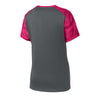 Sport-Tek LST371 Women's CamoHex Two-Tone V-Neck T-Shirt