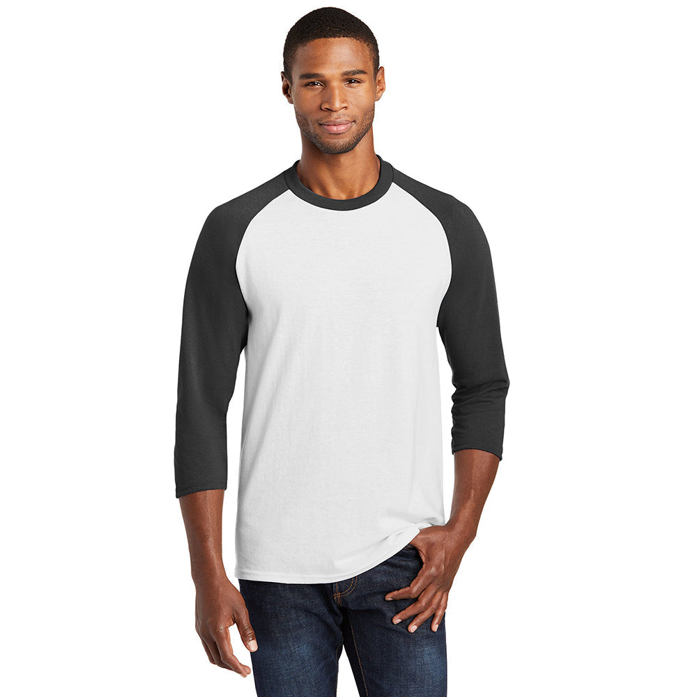 Port & Company PC55RS Eco-Friendly Cotton Blend Raglan T-Shirt