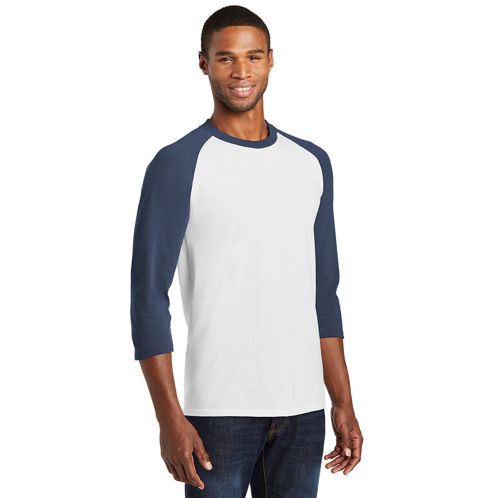 Port & Company PC55RS Eco-Friendly Cotton Blend Raglan T-Shirt